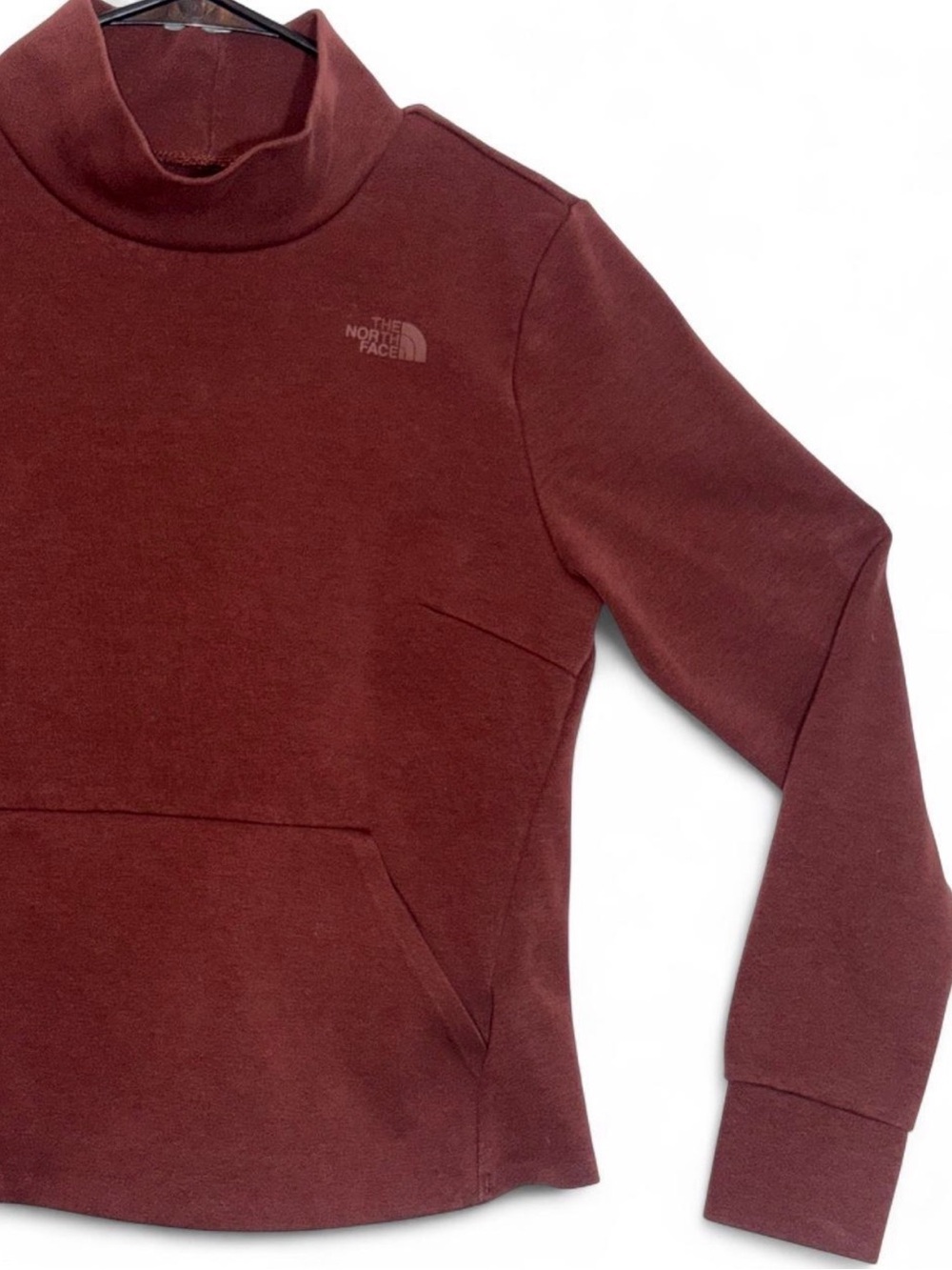 The North Face Brown Mock Neck Long Sleeve Top – Size M